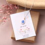 Birth Flower Enamel Pendant Necklace, thumbnail 2 of 8
