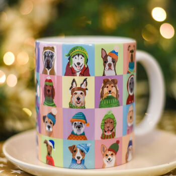 Colourful Dog Lover Christmas Mug Stocking Filler, 8 of 12