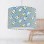 Rockets Lampshade, Blue And Yellow, thumbnail 1 of 2