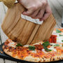 Wooden Pizza Cutter In Sycamore, thumbnail 1 of 6