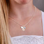 Girl's Sterling Silver Guardian Angel Necklace, thumbnail 2 of 8