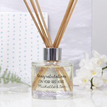 Personalised New Home Reed Diffuser Gift Set, 4 of 11