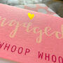 Mini Engagement Card With Gold Foiled Heart, thumbnail 1 of 3