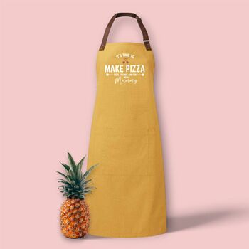Personalised 'It's Time To Make Pizza' Adult Apron, 6 of 8