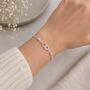 Mother And Daughter Infinity Chain Bracelet, thumbnail 3 of 4