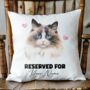 Personalised Ragdoll Cat Reserved For Cushion Cover, thumbnail 2 of 2