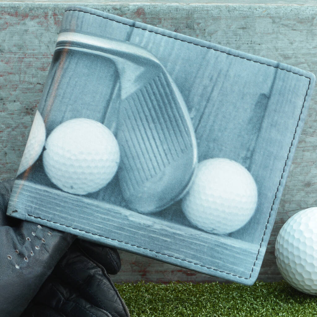 Golf Leather Wallet By Me and My Sport | notonthehighstreet.com