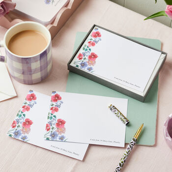 Personalised Wild Floral Stationery Gift Set, 3 of 5