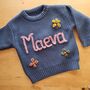 Personalised Baby And Children's Embroidered Knitted Jumper, thumbnail 5 of 11