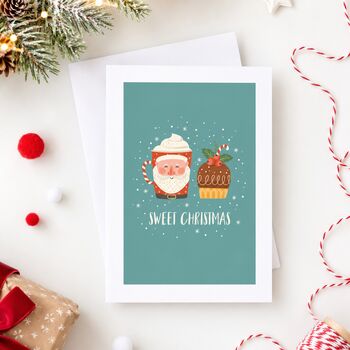 Sweet Cupcake Christmas Card, 3 of 6