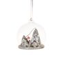 Glass Ski Mountain Globe Christmas Tree Decoration, thumbnail 2 of 3