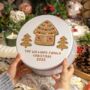 Personalised Gingerbread Family House Cake Tin, thumbnail 3 of 3