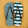 Personalised Striped Flip Flops, thumbnail 4 of 5