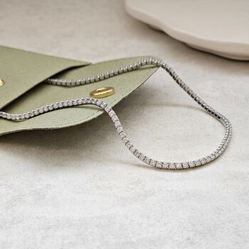 Tennis Necklace Silver, 4 of 6