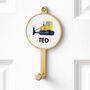 Personalised Kids Name Transportation Vehicle Wall Hook, thumbnail 8 of 9