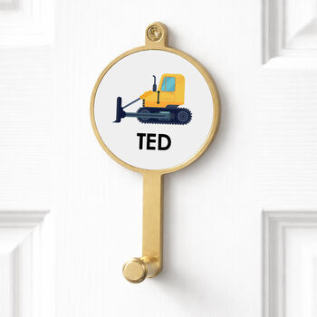 Personalised Kids Name Transportation Vehicle Wall Hook, 8 of 9