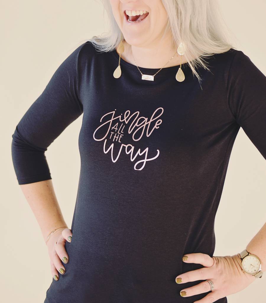 Jingle All The Way Ladies Long Sleeved Top