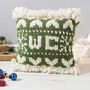 Personalised Christmas Cushion Knitting Kit, thumbnail 1 of 8
