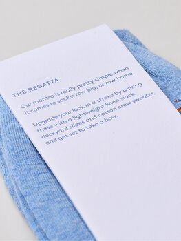 The Regatta – Luxury Rowing Themed Socks, 3 of 7