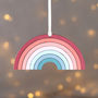 Personalised Rainbow Hanging Keepsake New Baby Gift, thumbnail 1 of 2