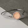 1976 50th Birthday Half Penny Coin Bracelet, thumbnail 1 of 2