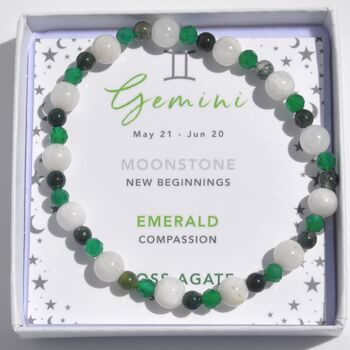 Gemini Zodiac Crystal Bracelet Birthday Gift For Her, 4 of 7