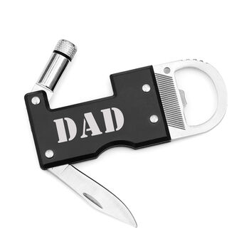 Personalised Dad's Multi Tool Bottle Opener, 4 of 7