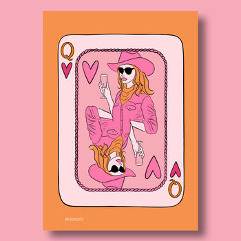 Queen Of Hearts Cowgirl Print, 2 of 5