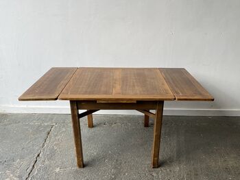 1930’s Vintage Oak Draw Leaf Dining Table, 5 of 11