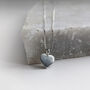 Sterling Silver Dainty Heart Necklace, thumbnail 3 of 8