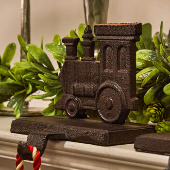 Family Of Four Train Christmas Stocking Hangers, 3 of 5