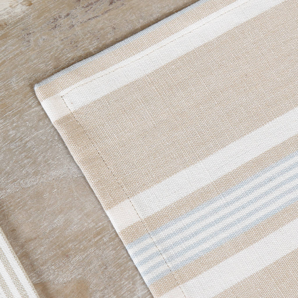 set of two millstone blue stripe placemats by dibor