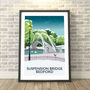 Suspension Bridge, Bedford Travel Print, thumbnail 2 of 7
