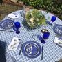 Provençal Style Blue And White Tablecloth Beziers, thumbnail 3 of 7