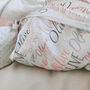 Pink Name Personalised Swaddle Blanket, thumbnail 3 of 5