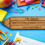 Personalised Wooden Teacher Pencil Bookmark Thank You, thumbnail 2 of 5