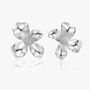 Gold Or Silver Large Flower Earrings, thumbnail 5 of 5