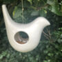 Hanging Frost Proof White Ceramic Bird Feeder, thumbnail 2 of 4