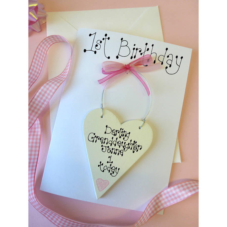 personalised 1st birthday card  by country heart 