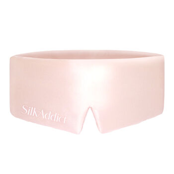 Silk Addict 100% Mulberry Silk Sleep Mask Pale Pink, 4 of 5