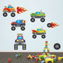 Monster Truck Wall Stickers, thumbnail 1 of 3