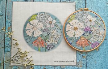 Cosmos Botanical Embroidery Kit, 2 of 11