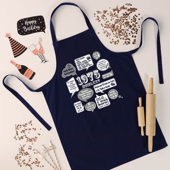 'Events Of 1975' 50th Birthday Gift Apron, 5 of 9