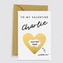 'To My Valentine' Scratch Card | Three Colours, thumbnail 1 of 4