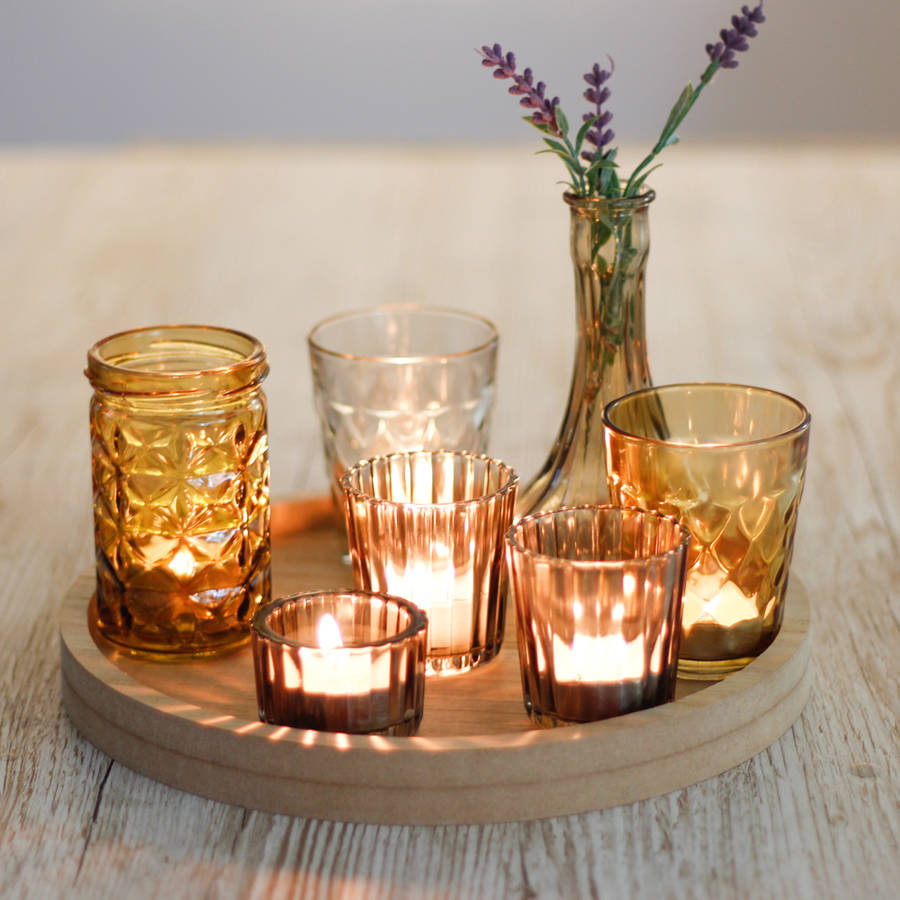 Coffee Table Candle Display By Dibor | notonthehighstreet.com