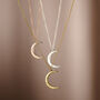 Personalised Crescent Moon Necklace, thumbnail 1 of 12
