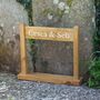 Portable Oak Engraved Sign, thumbnail 4 of 10
