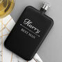 Personalised Groomsmen Slimline Hip Flask, thumbnail 1 of 7