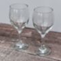 Set Of Two Stag Design Etched Wine Glasses, thumbnail 3 of 4