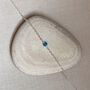 Blue Ethiopian Opal Sterling Silver Chain Bracelet, thumbnail 3 of 4